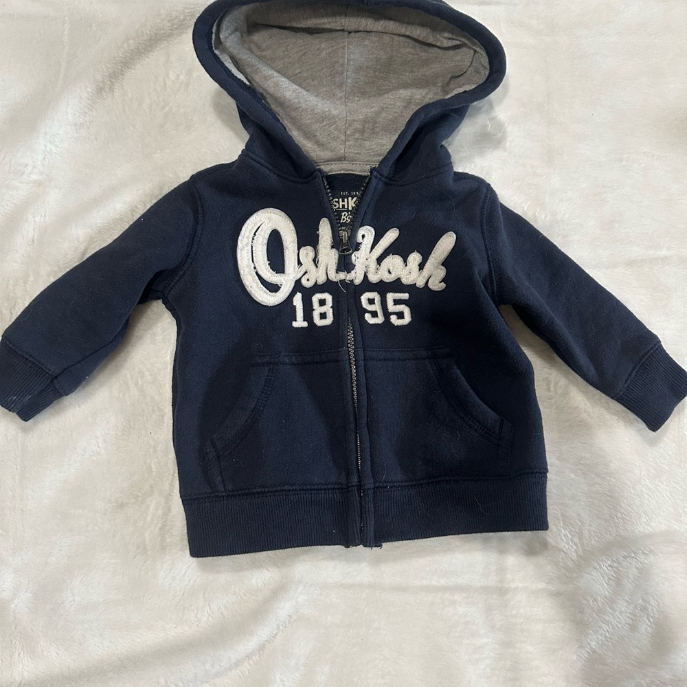 OshKosh B'gosh Navy Kids Hoodie 0-3 Month